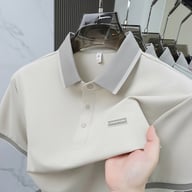 Seamless Ice Silk Men's Short-Sleeve Polo | Breathable Home & Kitchen Comfort — view 17