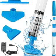 Cordless Wireless Pool Vacuum Cleaner | Telescopic Pole & Attachments — view 7