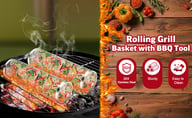Rolling Grill Basket 304 Stainless Steel | BBQ Grilling Accessories — view 13