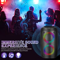 Portable Bluetooth Speaker Sub Woofer Heavy Bass Sound System Party & Mic — view 5