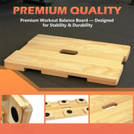 Resistance Band Foot Plate for Stability | Portable Wood Platform — view 10