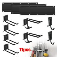 3x Garage Garden Tool Holder Storage Rack | Wall-Mounted Shed Organiser — view 7