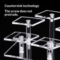 Acrylic Tiered Display Stand Desk Organizer for Figurines & Collectibles — view 10