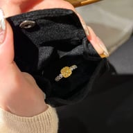 Yellow Diamond Sugar Cube Ring | Luxury Gemstone Statement Jewelry — view 6