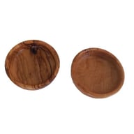 Ice Crackle Glaze Olive Wood Dipping Bowl | Home & Kitchen — view 1
