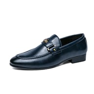 Men's Metal-Buckle Slip-On Loafers | European Style Dress Shoes — view 4
