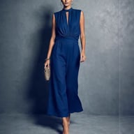 Elegant Sleeveless Two-Piece Set for Women | Wide-Leg Cropped Pants — view 9