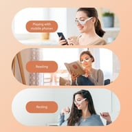 Red Light Therapy Eye Massager Glasses | Fatigue & Dark Circle Relief — view 6