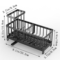 Kitchen Sink Rack Sponge Holder Soap Dish Drain Storage Organizer Brush Holder — view 11