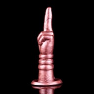 Hand-Shaped Silicone Insertable Toy | Premium Rose Gold Design — view 5
