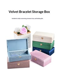 Velvet Bracelet Necklace And Jewelry Storage Box — view 10