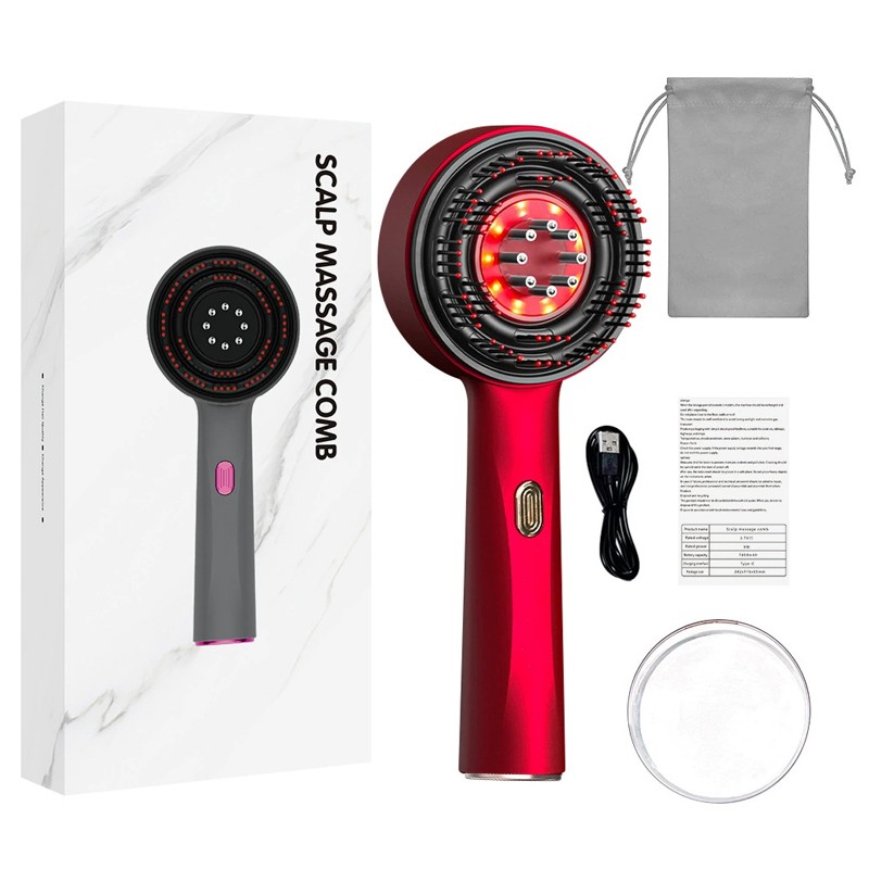 Electric Scalp Massage Comb | Vibrating Hair Brush