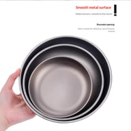 Pure Titanium Camping Dish | Lightweight Tableware for Outdoor Adventures — view 14