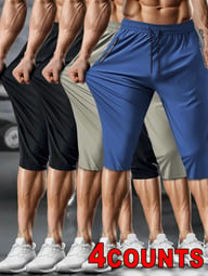 Men's Quick-Drying Capri Running Pants | Breathable Fitness — view 11