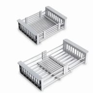 Adjustable Immersion Sink Dish Drying Rack With Stainless Steel Drain Basket - Portable And Retractable Space-Saving Fruit And Vegetable Solution(UPS/UPS logistics delivery supports self-pickup) — view 1