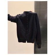 Women's Stand-Collar Knitted Cardigan | Thickened Loose-Fit Sweater — view 2