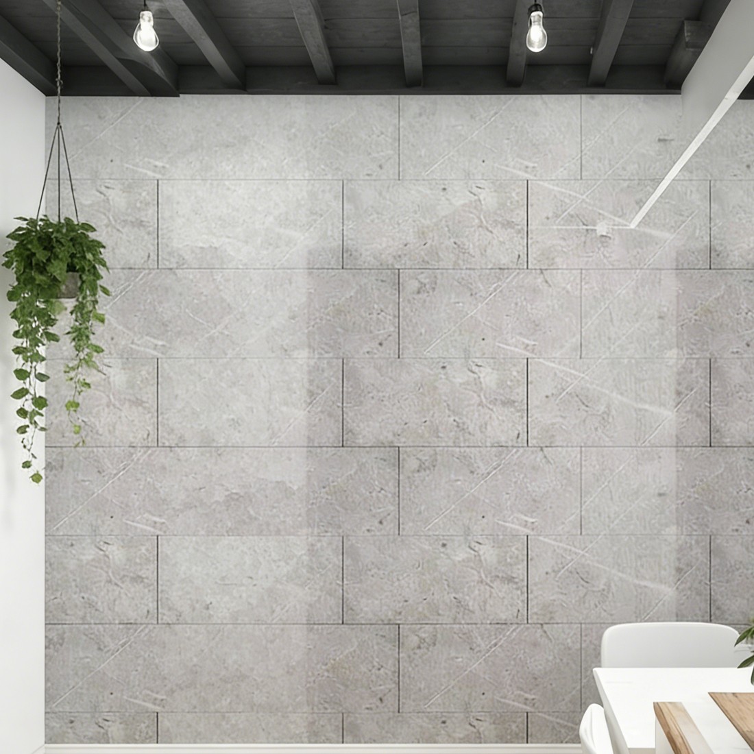 Marble Wall Tiles Stickers - 20Pc Self-Adhesive PVC Kitchen Bathroom