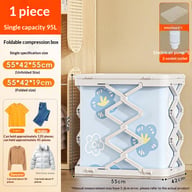 Foldable Plastic Storage Cabinet No Installation | Multi-Layer Organizer — view 5