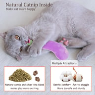 Catnip Cat Toys 5-Pack | Plush Vegetable Kicker Toys for Indoor Cats — view 6
