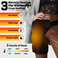 660nm Red Light Therapy Hip Wrap | USB Heating Massage Device — view 16