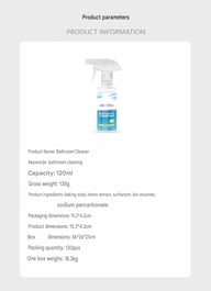 JueFish Bathroom Cleaner | Scale Remover for Glass, Tile & Stainless Steel — view 10