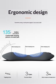 Lumbar Pillow Massage Heating Waist Pad | Pain Relief Heat Therapy — view 12