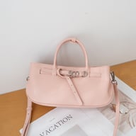 Vintage Vegetable-tanned Leather Handbag For Women, High-end Single-shoulder Bag With A Unique Belt Buckle Design, Genuine Leather Crossbody Bag — view 13