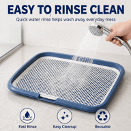 Dog Potty Tray With Removable Grating, Leak-Proof Indoor Dog Toilet For Puppy Training — view 5