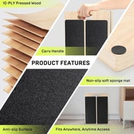 Wooden Slant Board Calf Stretcher | Foldable Incline Board for Yoga — view 6