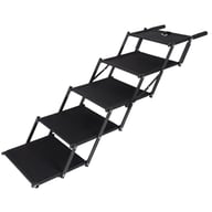 Extra Wide  Foldable Dog Stairs, Pet Ramp With Non Slip Surface And Soft Foam Handle, Dogs Stairs For Cars, High Beds, Truck, Supports Up To 250 Lbs, 5 Steps — view 7