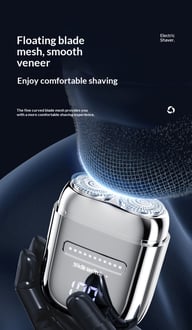 LED Digital Display Portable Mini Electric Shaver | Fast-Charging — view 9