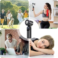 Portable Handheld Cooling Ice Fan | Rechargeable Turbo Personal Fans — view 5