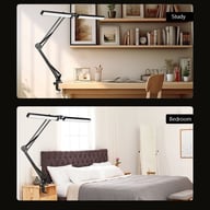 Double-Head LED Desk Lamp with Swing Arm Clamp | Dimmable — view 6