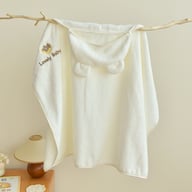 Baby Coral Fleece Hooded Cape Bath Towel Absorbent And Quick-drying — view 5