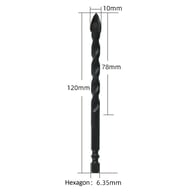 4PCS Hex Tile Drill Bit Set | Glass Ceramic Brick Drilling — view 7