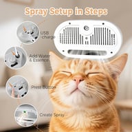 3-in-1 Cat Steam Brush | Pet Grooming Comb with Mist Spray — view 11