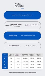 Upgraded Knob-Style Sports Knee Brace Outdoor Running Shock-Absorbing Adjustable Silicone Knee Protector — view 18