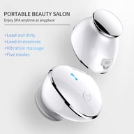 Rechargeable Vibrating Silicone Facial Cleansing Brush with Warm Function — view 4
