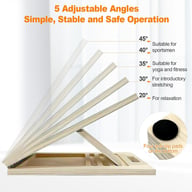 Wooden Slant Board Calf Stretcher | Foldable Incline Board for Yoga — view 5