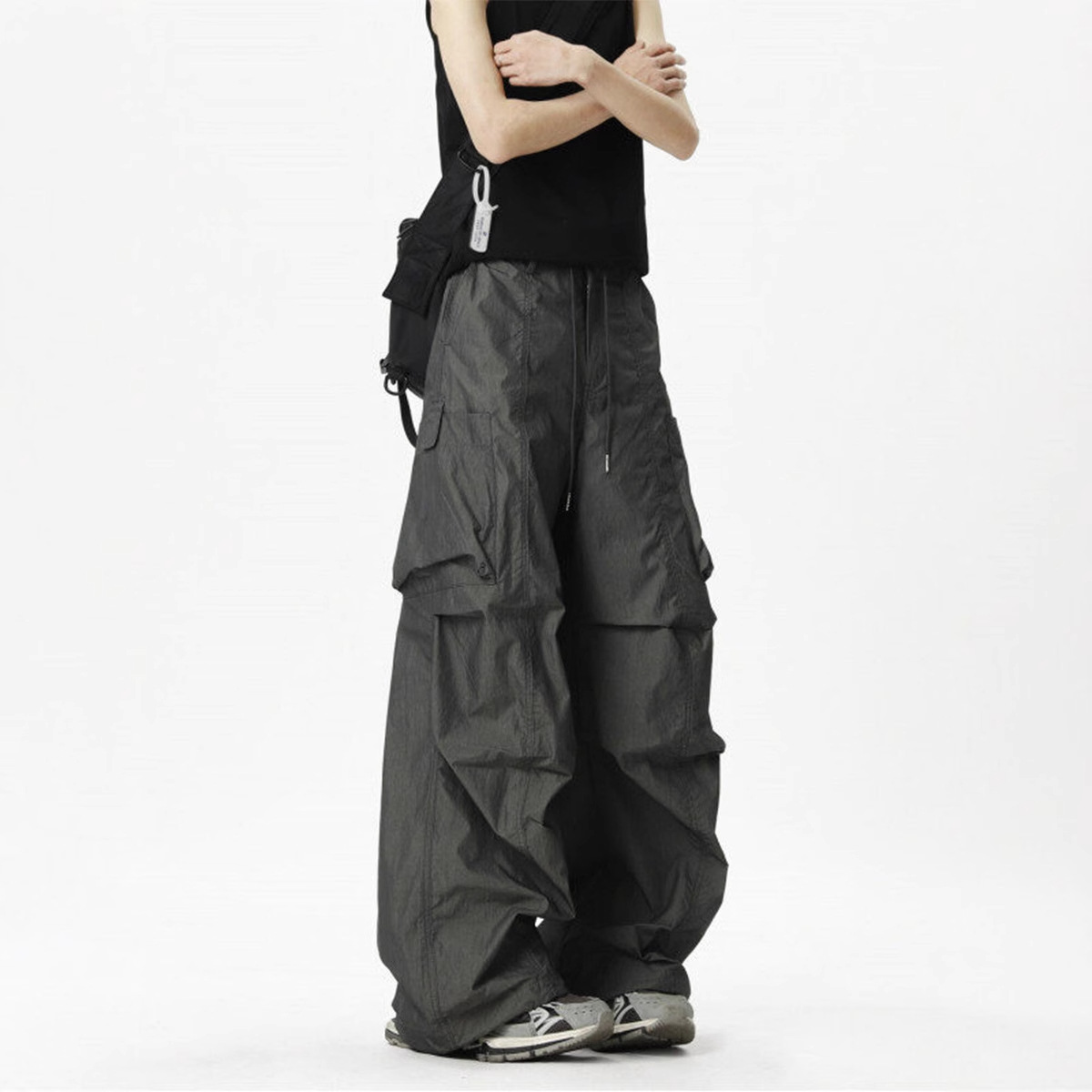 Loose-fit Casual Quick-drying Outdoor Pants | Wide-leg Cargo Style
