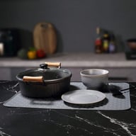 Versatile Silicone Drying Mat Heat Trivet, Multi Use Countertop Pad For Dish Draining, Sink Protection Hot Pot Placement. — view 4