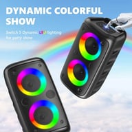 Portable Bluetooth Speaker Sub Woofer Heavy Bass Sound System Party & Mic — view 8