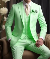Elegant Business Banquet Suit Set For Men | Three-Piece Formal Wear — view 17