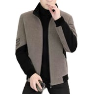 Men's Stand-Neck Jacket with Fleece Lining | Warm Thickened Outerwear — view 5