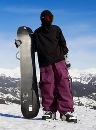 Ice South Korea Multi-Pocket Waterproof Sports Ski Pants For Men And Women Violet American Heavy Industry Snow Wear-Resistant Trendy Pants — view 6