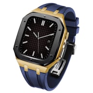 Stainless Steel Smartwatch Case with Fluororubber Band | Luxury Sports Watch — view 6