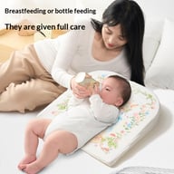 Newborn Anti-reflux Inclined Feeding Pillow | Washable Baby Wedge Pad — view 6