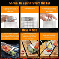 Rolling Grill Basket 304 Stainless Steel | BBQ Grilling Accessories — view 6