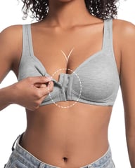 Easy-On Front Closure Wireless Support Bra — view 14