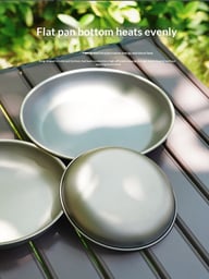 Pure Titanium Camping Dish | Lightweight Tableware for Outdoor Adventures — view 8